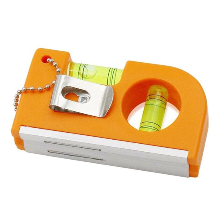 Handheldf Leveler 2in1 Mini Pocket Level With Metal Chain Hook Bubble Spirit Leveler ...