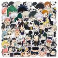 50Pcs/Set Cartoon Jujutsu Kaisen Stickers Season 2 Decoration Suitcase Scrapbooking Laptop Phone Stationery Manga Kid Sticker. 