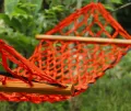 Hammock, Wooden Stick to Prevent Tipping, Hanging Bed. 