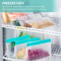PEVA Silicone Food Storage Bag  Containers Reusable Freezer Bag  Zip lock Bags Kitchen Organizer Pouch  Silicone Food Bag. 