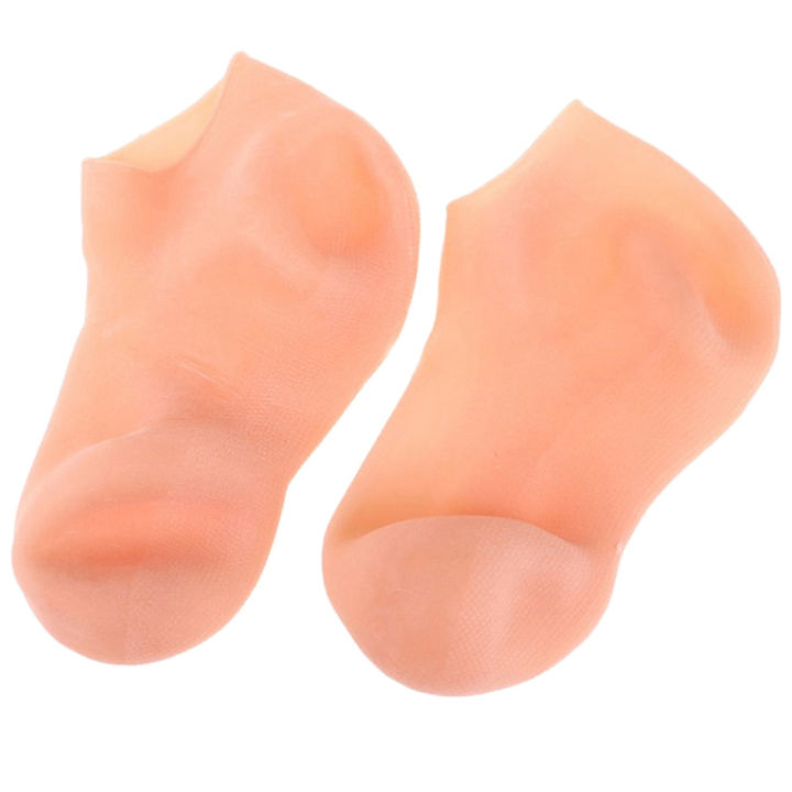 1 Pair Thin Silicone Socks Feet Care Socks Moisturizing Silicone Gel Socks Foot Skin Care Protectors Anti Cracking Spa Home Use Jessica