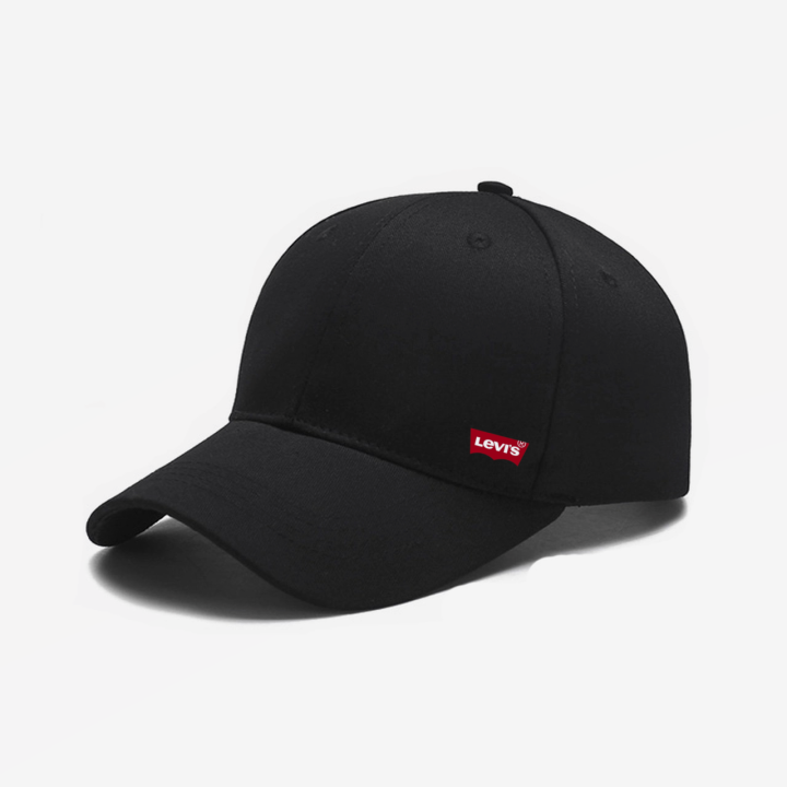 Levis Cap Casual  Cap With Logo Levis logo Unstructured Caps Adjustable Unstructured Cap Black  Cap hat For Unisex