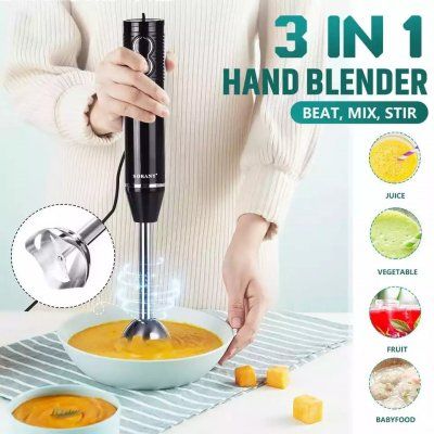 Sokany Hand Blender, 300 Watt, Speed, Black Electric Food