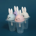 Ice Cream Popsicle Mold Ice Tray Mold Creative Cute Bunny Home Homemade Ice Box Frozen Ice Cubes Suitable For Home Kitchen DIY Ice Pop Molds. 