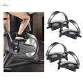 Exercise Bike Bicycle Pedals with Adjustable Straps Short 14mm spindle. 