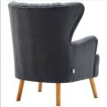 VTEC HOME Modern Wing Back Chair with Ottoman - Sofa Chair - Living Room Chair - Wing Chair  - WBC 004 - 36"x36"x40". 
