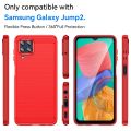 For Samsung Galaxy Jump2 Brushed Texture Carbon Fiber TPU Phone Case. 