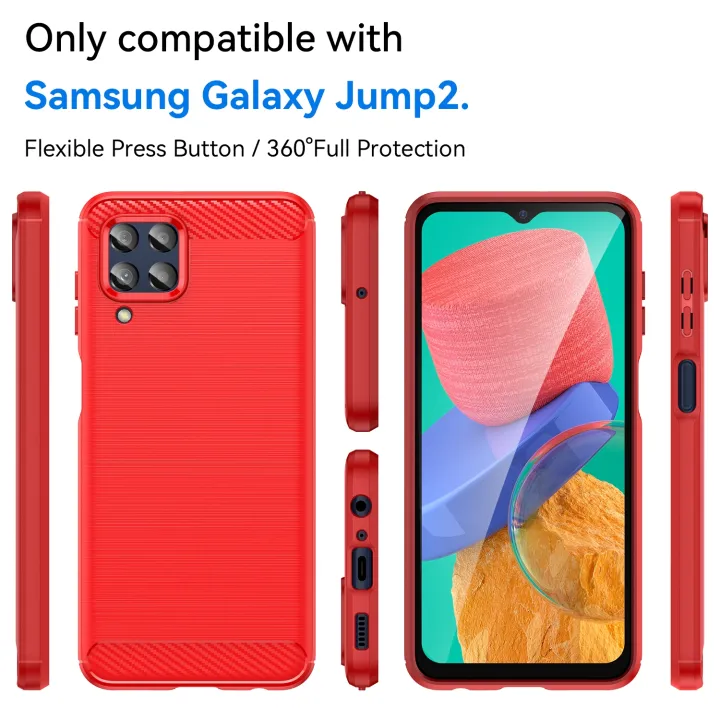 For%20Samsung%20Galaxy%20Jump2%20Brushed%20Texture%20Carbon%20Fiber%20TPU%20Phone%20Case%20-%20Image%202