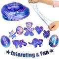Galaxy Egg Slime Sensory Squeeze Toy Anti Stress Squishy Fidget Toys Playdough Slime Clay Stress Relief Toys For Kids. 