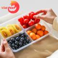 Easy to Carry Lunch Box Lunch Box Storage Good Sealing Food Grade Transparent 4 Compartment Refrigerator Versatile Kitchen Organizer Lunch Box with High Temperature Resistance. 
