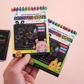 Rainbow Scratch Notes Scratch Art Paper Cards Magic Painting Paper with Drawing Stick for Kids Toy Children Drawing Toys Craft. 