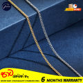 Glamon 2mm Stainless Steel Cuban Link Chain Necklace for Men and Women High Quality silver chain for men necklace mala boys. 