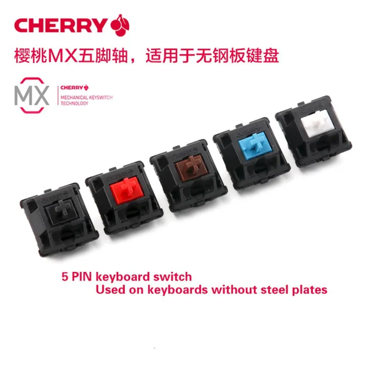 Original%20Cherry%20MX%20Mechanical%20Keyboard%20Switch%20Red%20Black%20Blue%20white%20Axis%20Shaft%20Switch%205-pin%20Clear%20Switch%20-%20Image%202