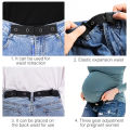 Jeans Extension Buckle Elastic Adjustable Waist Button Belt Lengthening For Trousers Pant Waistband Extender Unisex 1Pcs. 