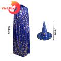 Costume for Dress Up Events Halloween Cape Cosplay Costume Dress Up Star Pattern Hat for Parties. 