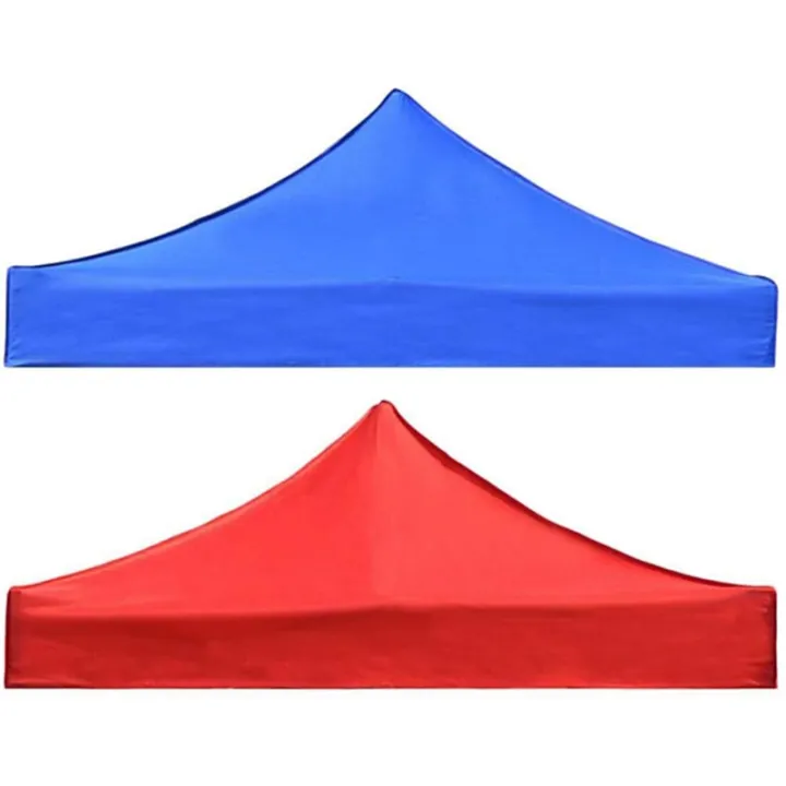 PDTYMWNG 3pcs 2X2M Canopy Top Cover Replacement Four-Corner Tent Cloth Foldable Rainproof Patio Pavilion Replacement Blue
