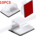 Self-adhesive Cable Organizer Wire Cable Clamp Clips Holder Clamp Management Car GPS Data Decorative Cord Winder Manager. 