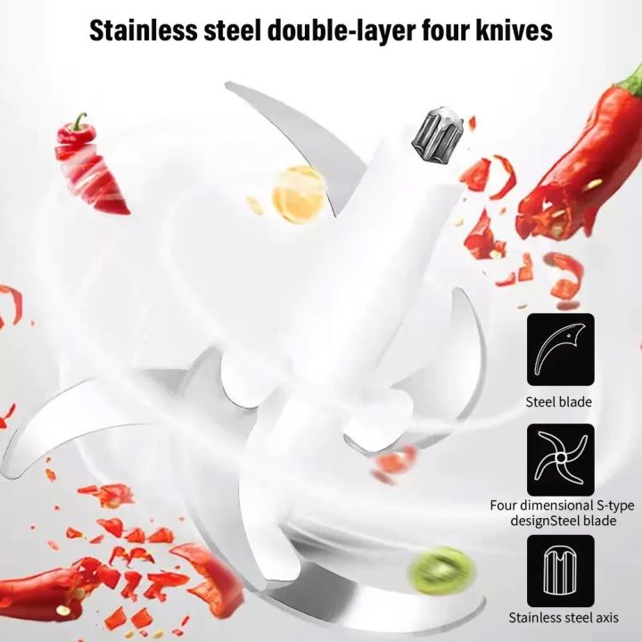 3L%20Capacity%20Electric%20Chopper%20Meat%20Mincer%20Garlic%20Masher%20Kitchen%20Grinder%20Stainless%20Steel%202%20Speeds%20Multifunction%20Food%20Processor%20Gourmet%20Cuisine%20-%20Image%209