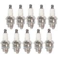 10Pcs L7T Spark Plug for Trimmer Blower Chainsaw Brushter Strimmer Lawn Mower. 
