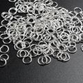 50Pcs 8mm Stainless Steel  Split Rings Open Single Jump Ring Connectors for DIY Jewelry Making High Quality. 