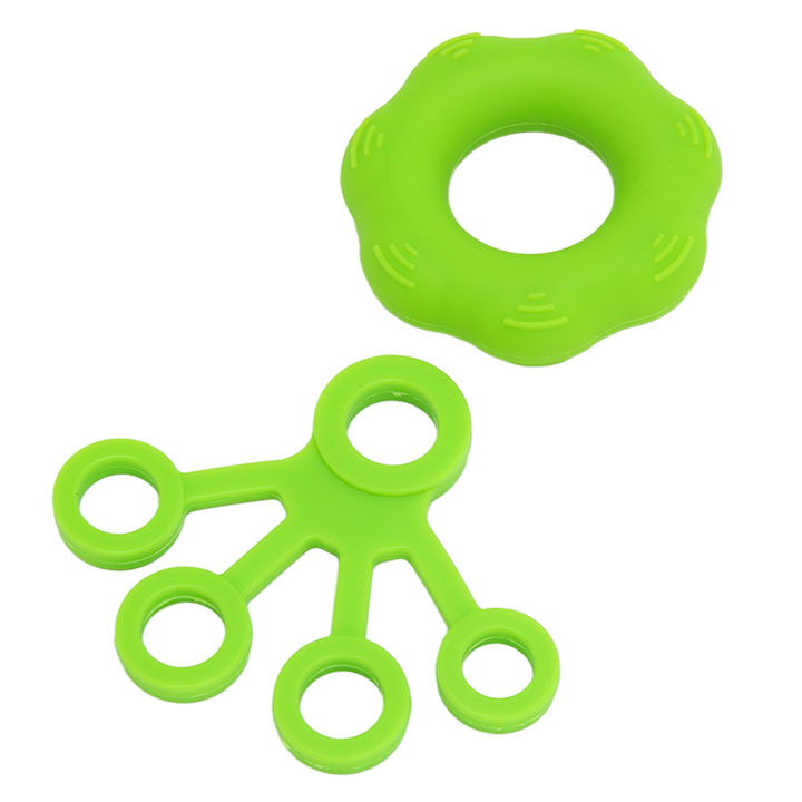 Finger%20Exerciser%20Set,%20Multipurpose%20Finger%20Stretcher%20Hand%20Grip%20Strengthener%20Green%20Improve%20Stiffness%20Relieve%20Pressure%20Silicone%20for%20Strength%20Training%20-%20Image%206