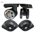 Replacement Luggage Wheels, 2 Pcs Plastic Durable Suitcase Wheels Swivel Luggage Mute Wheel Luggage Replacement. 