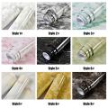 3m Marble Pattern Water-resistant Moistureproof Removable Self Adhesive Wallpaper Peel & Stick PVC Wall Stickers for Living Room Bathroom Kitchen Countertop 1#. 
