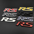 Ineverlefte 3D Metal Car Letters For Honda RS Emblem FIT Jazz Civic HRV JaOriginal de RS Logo Sport Badge Front Grille Trunk Stickers Acceessories. 