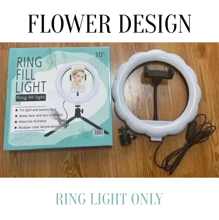 10%20Inch%20Beauty%20Ring%20Light%20for%20Smartphones%20With%20Tripod%202CM%20Selfie%20LED%20Ring%20Light%20With%20Adjustable%20Phone%20Holder%20360%20Rotatable%20Ring%20LED%20Studio%20Camera%20-%20Image%203