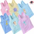 Zero Kids Printed Light Color Cotton Vest Pack of 3Pcs. 