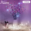 Auoyo LED Artificial Plants String Light Powered Fairy Lights Super Bright For Christmas, Decorations and other events Home Decoration. 