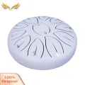 SuperRide Soothing Rhythms 6 Inch Steel Tongue Drum 11 Tone Handpan Drum for Meditation Yoga Sound Healing D Major Beginner Percussion Instrument with Mallets Ethereal Rain Drum Pan Drum for Rain Drum. 