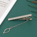 1Pc New Men Silver Necktie Tie Clip Stainless Steel Plain Clasp Bars Pins Clips. 