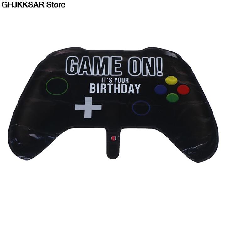 64 X 40 Cm Game Controller Mylar Foil Balloon Console Joystick Balloon Birthday Party Decorations Children's Toys New