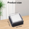 60PCS Empty Blank Ink Pad No Ink Mini Thumbprint Sponge Ink Stamp Pad Black Quick Drying Foam Uninked Pads. 