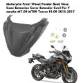 Motocycle Front Wheel Fender Beak Nose Cone Extension Cover Extender Cowl For Yamaha MT-09 MT09 Tracer FJ-09 2015-2017. 