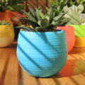 1PC Resin Stone Pill Flower Pot Eco-friendly Colourful Round Plastic Plant Flower Pot Garden Home Office Decor Planter. 