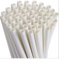 100 Pcs White Color Drinking Straws Plastic Disposable Straws. 