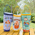 Portable Milk Tea Tote Bag Heat Preservation Bag Eco-friendly Handbag Carrying Insulated Cup Cover Tumbler Cup Accessories. 
