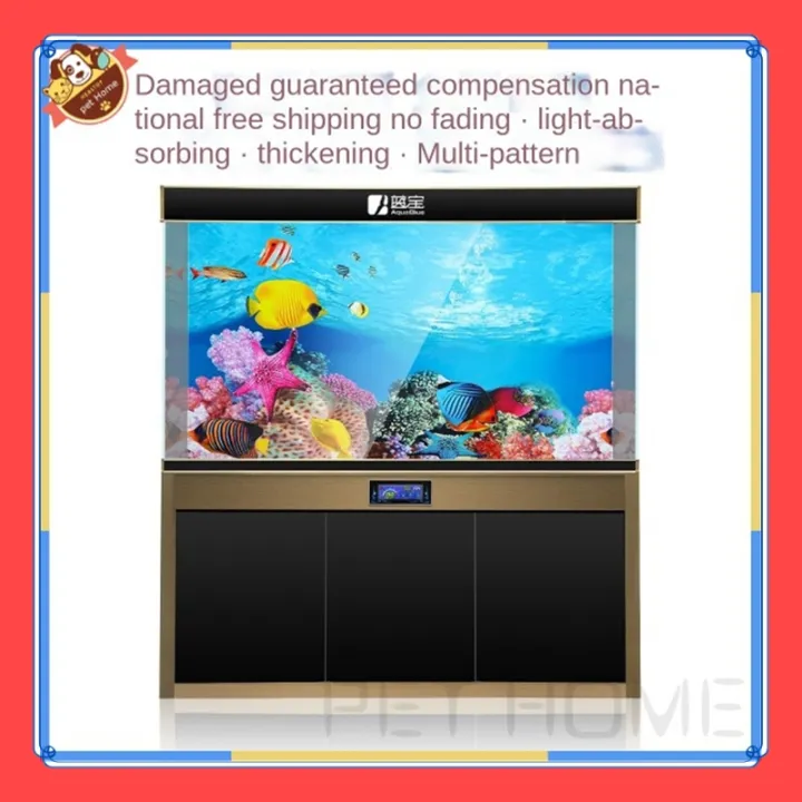 VibeVendor%203D%20Aquarium%20Background%20Fish%20Backdrop%20Static%20Cling%20Wallpaper%20Sticker%20Fish%20wallpaper%20background%20sticker%20painting%20-%20Image%205