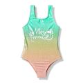 7-16Years Girls Kids Swimsuit Dye Children One Piece Swimsuits Beachwear Suits Monokini. 