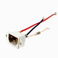 AC 250V Electric Rice Cooker Parts Power Socket Power Base With 15A Fuse Three Wire Power Socket C14 Plug. 