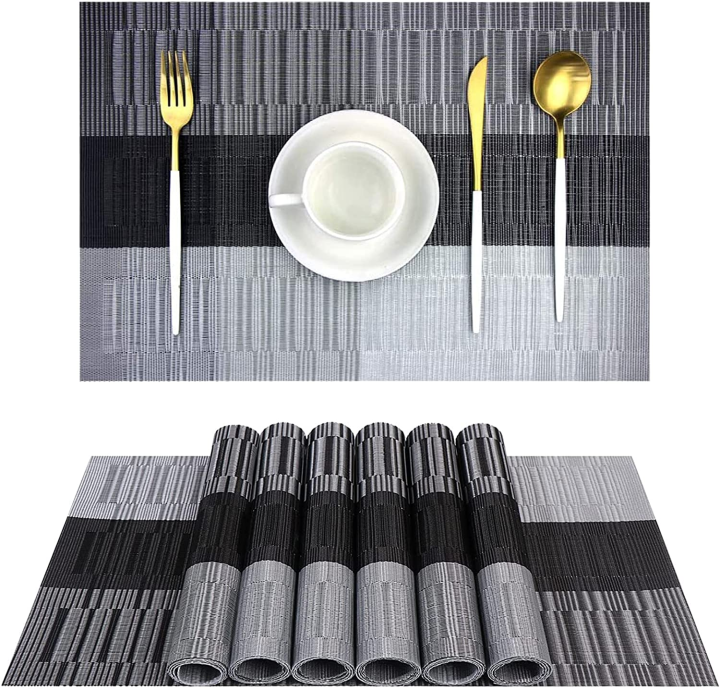 Dining%20Table%20Place%20Mats,%206%20Pieces%20Heat%20Resistant%20Place%20Mats%20Pvc%20Non-Slip%20Placemats%20for%20Families,%20Restaurants,%20Hotels,%20Business%20Offices,%20Festive%20Parties,%20Dinners,%20Anniversaries,%2045x30cm%20-%20Image%202