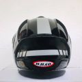 H.H.Co Flash Black Silver Shine Motor Bike Helmet SLS Certified. 