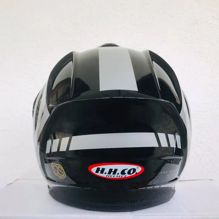 H.H.Co%20Flash%20Black%20Silver%20Shine%20Motor%20Bike%20Helmet%20SLS%20Certified%20-%20Image%204
