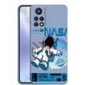 infinix Hot 12i 12 11 10 9 Play 11s 10s infinix hot11s NFC hot 10i infinix Note 8 10 Pro Smile Astronaut Square Phone Case Liquid Silicon Soft Casing nasa Cover. 