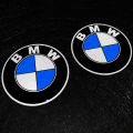 【Miga Plaza】2PCS BMW Logo BMW Motorcycle Modification Accessories Head Side Tail Decoration Sticker Round 3D Resin Gel Car Logo Sticker. 