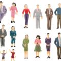 1:25 Scale Model Train Tiny People Passengers Figures G Scale Miniature. 