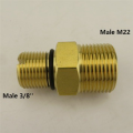 Outlet Connector G3/8 to M22 Male Outlet Connector for Gas Powered Pressure Washer Pump. 