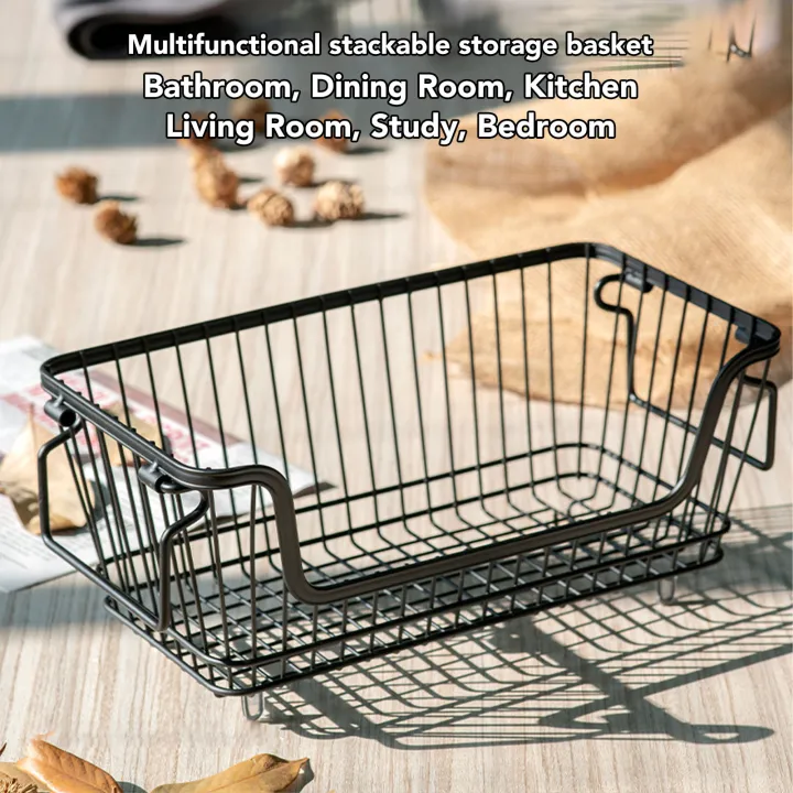 Freezer%20Organizer%20Basket%20Wire%20Storage%20Basket%20Stackable%20Rust%20Proof%20Space%20Saving%20Multipurpose%20for%20Snack%20for%20Fruit%20-%20Image%204